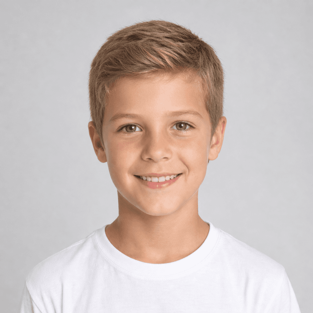 Ivy League kids' hairstyle reference image