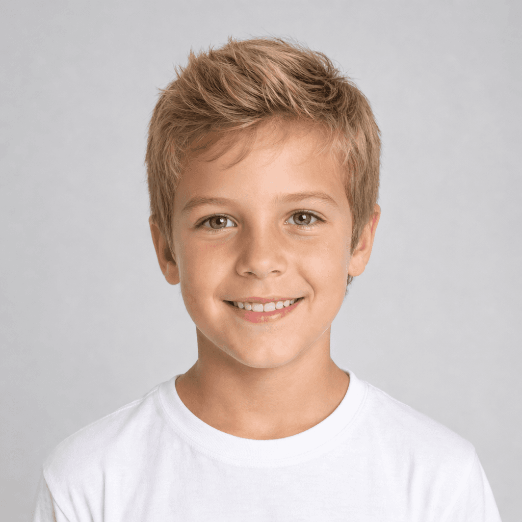 Short Quiff kids' hairstyle reference image