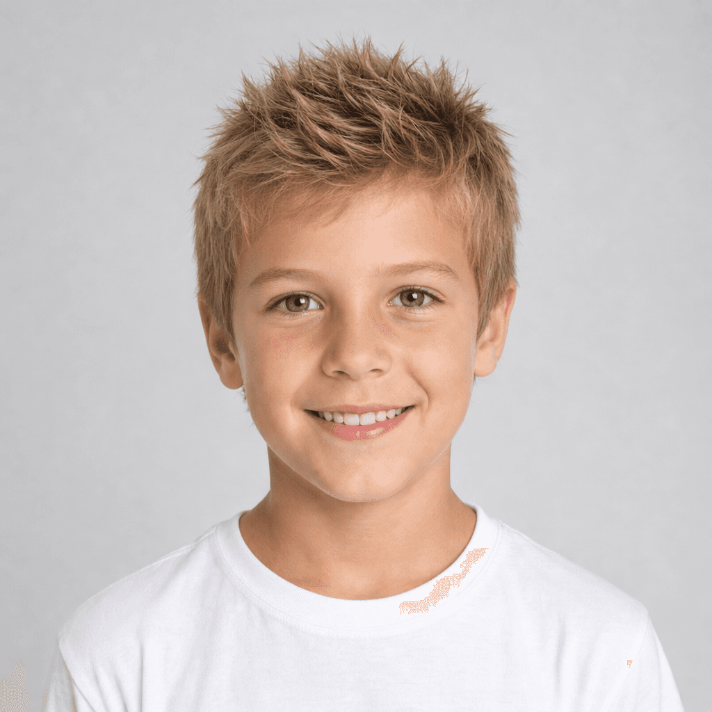 Short Spiky Hair kids' hairstyle reference image