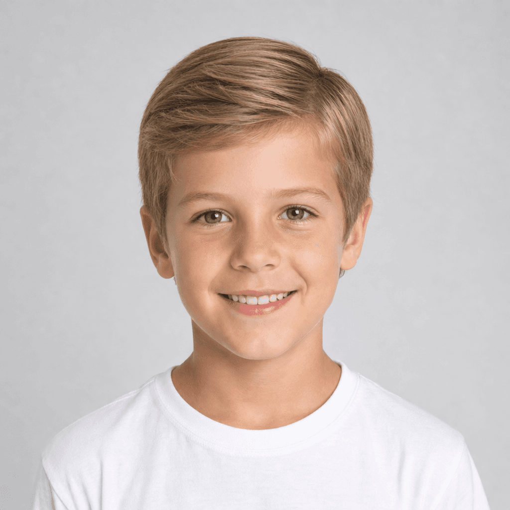 Side Part kids' hairstyle reference image