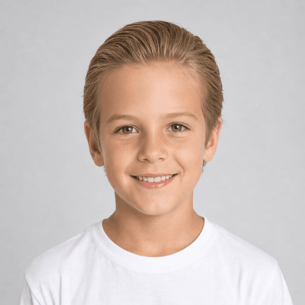 Slick Back kids' hairstyle reference image