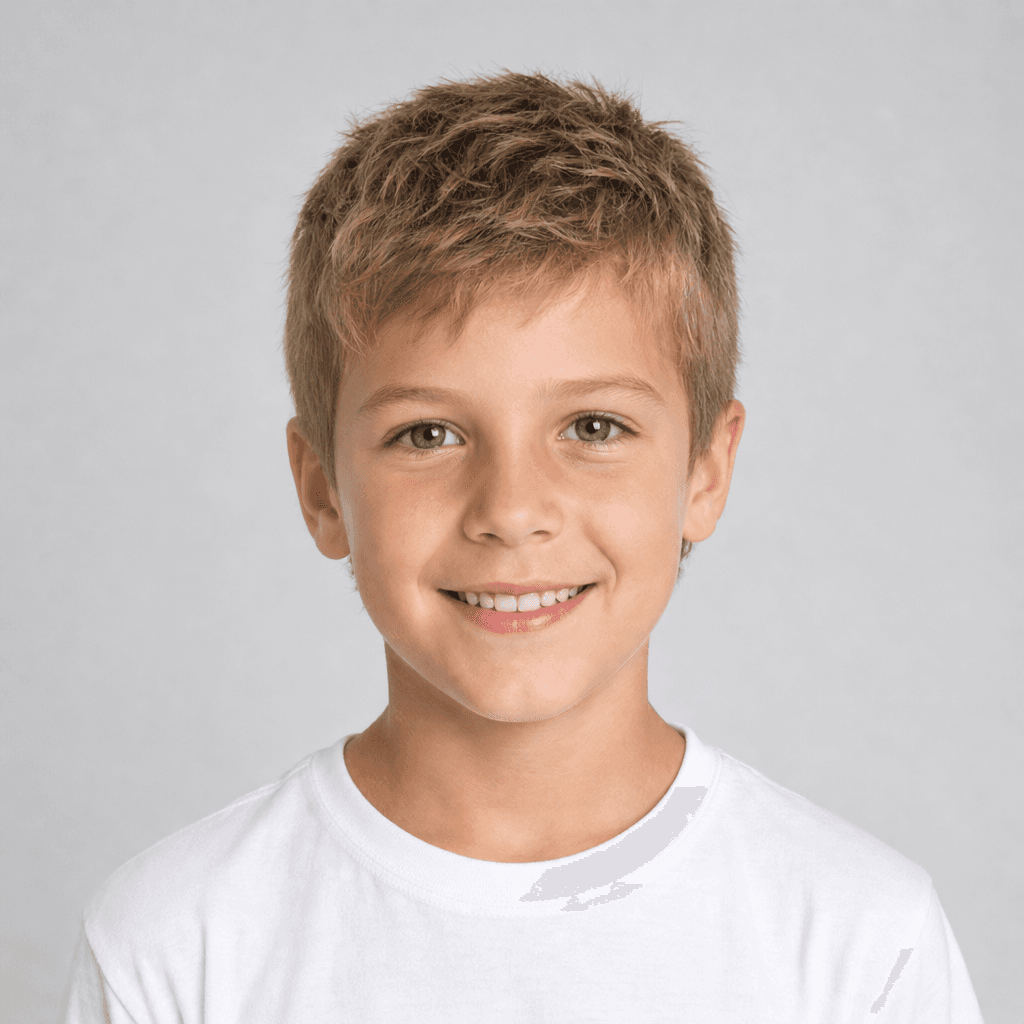Textured Crop kids' hairstyle reference image