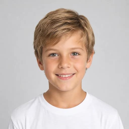 Classic Side Sweep kids' AI hairstyle preview