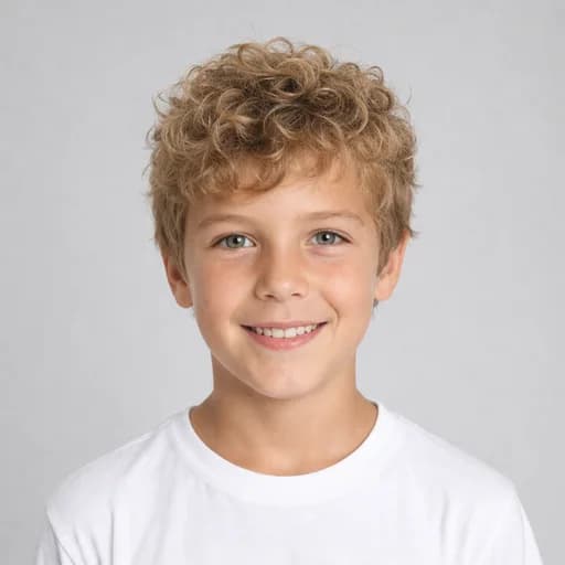 Curly Top kids' AI hairstyle preview