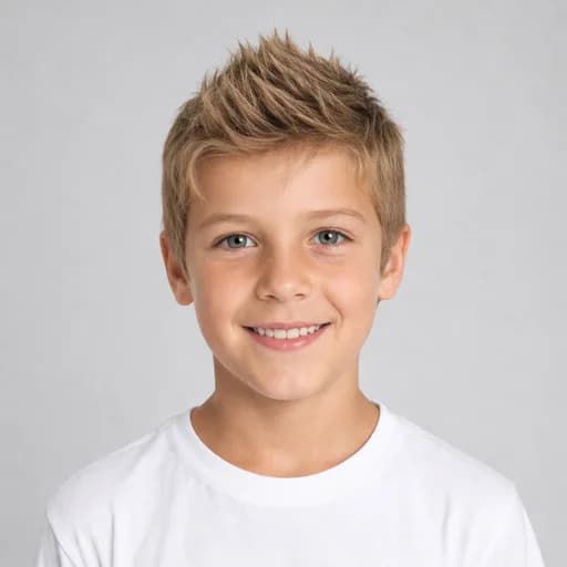 Faux Hawk kids' AI hairstyle preview