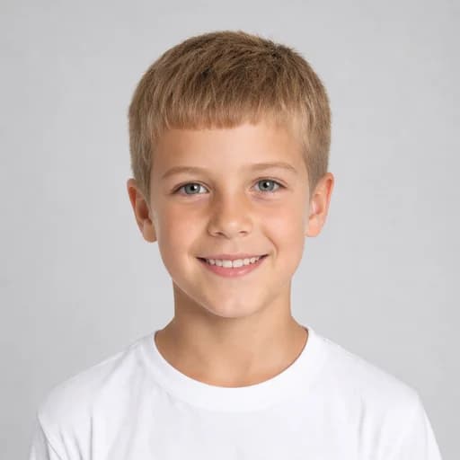French Crop kids' AI hairstyle preview