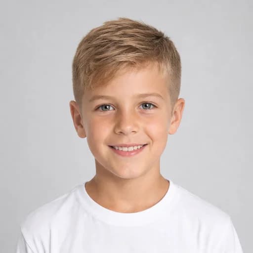Low Fade kids' AI hairstyle preview