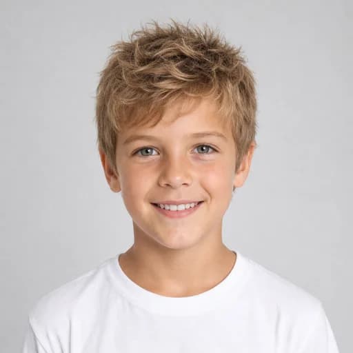 Messy Textured Top kids' AI hairstyle preview