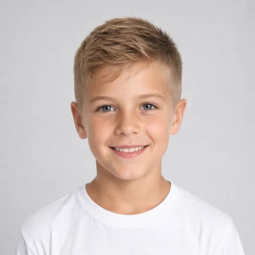 Mid Fade kids' AI hairstyle preview