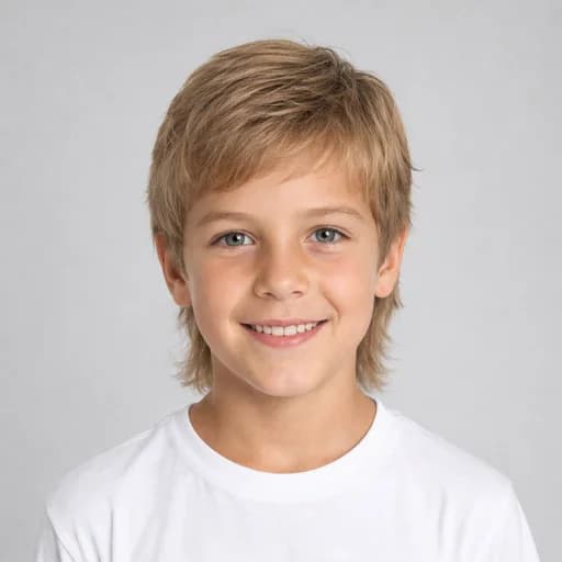 Mini Mullet kids' AI hairstyle preview