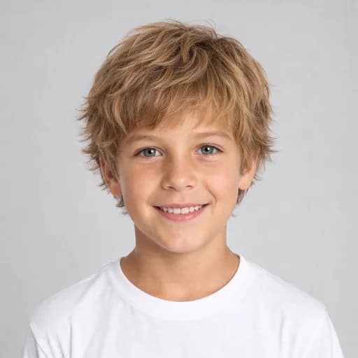 Shaggy Mop Top kids' AI hairstyle preview