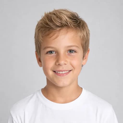 Short Quiff kids' AI hairstyle preview