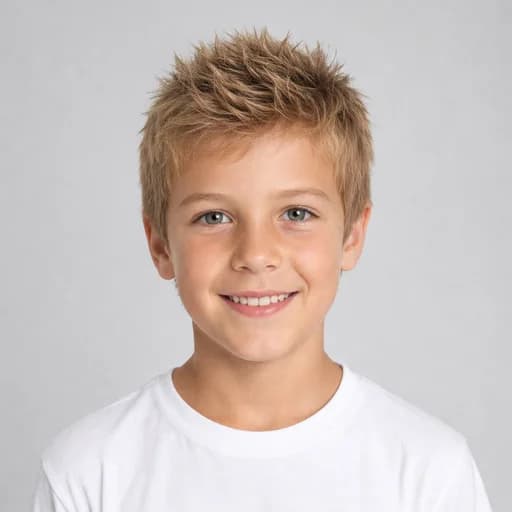 Short Spiky Hair kids' AI hairstyle preview
