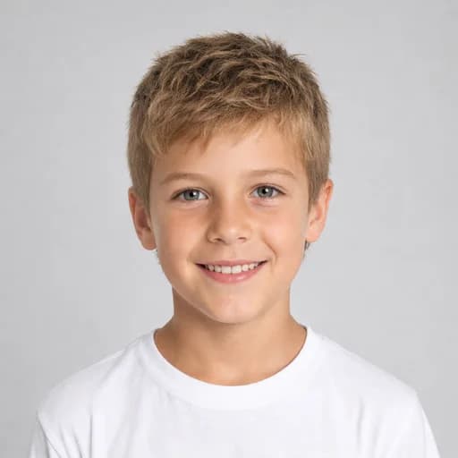 Textured Crop kids' AI hairstyle preview