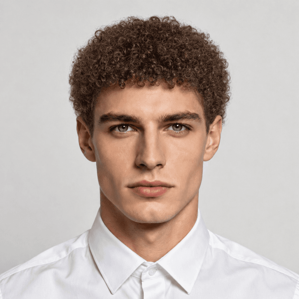 Afro Curls men's hairstyle reference image