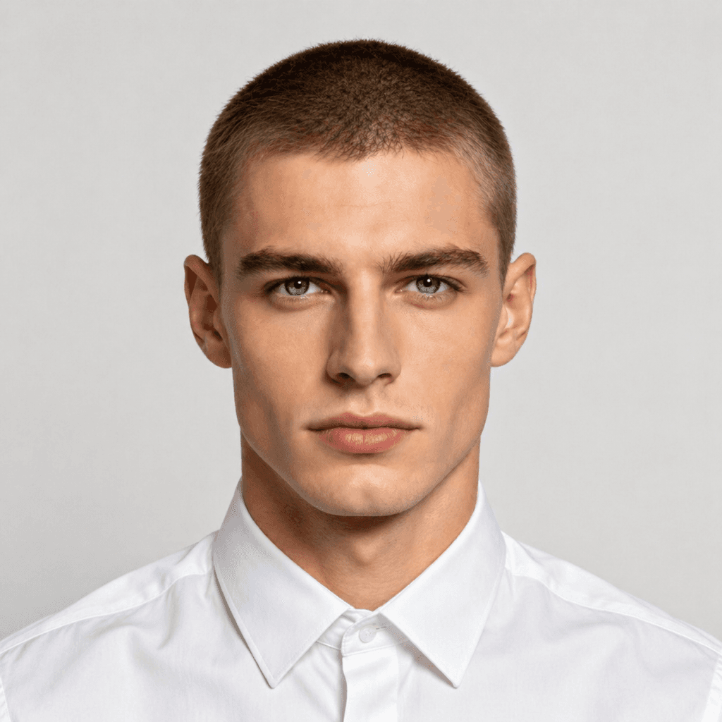 Buzz Cut men's hairstyle reference image