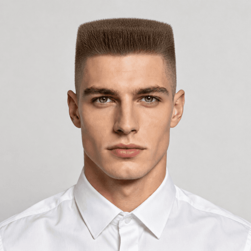 Flat Top men's hairstyle reference image