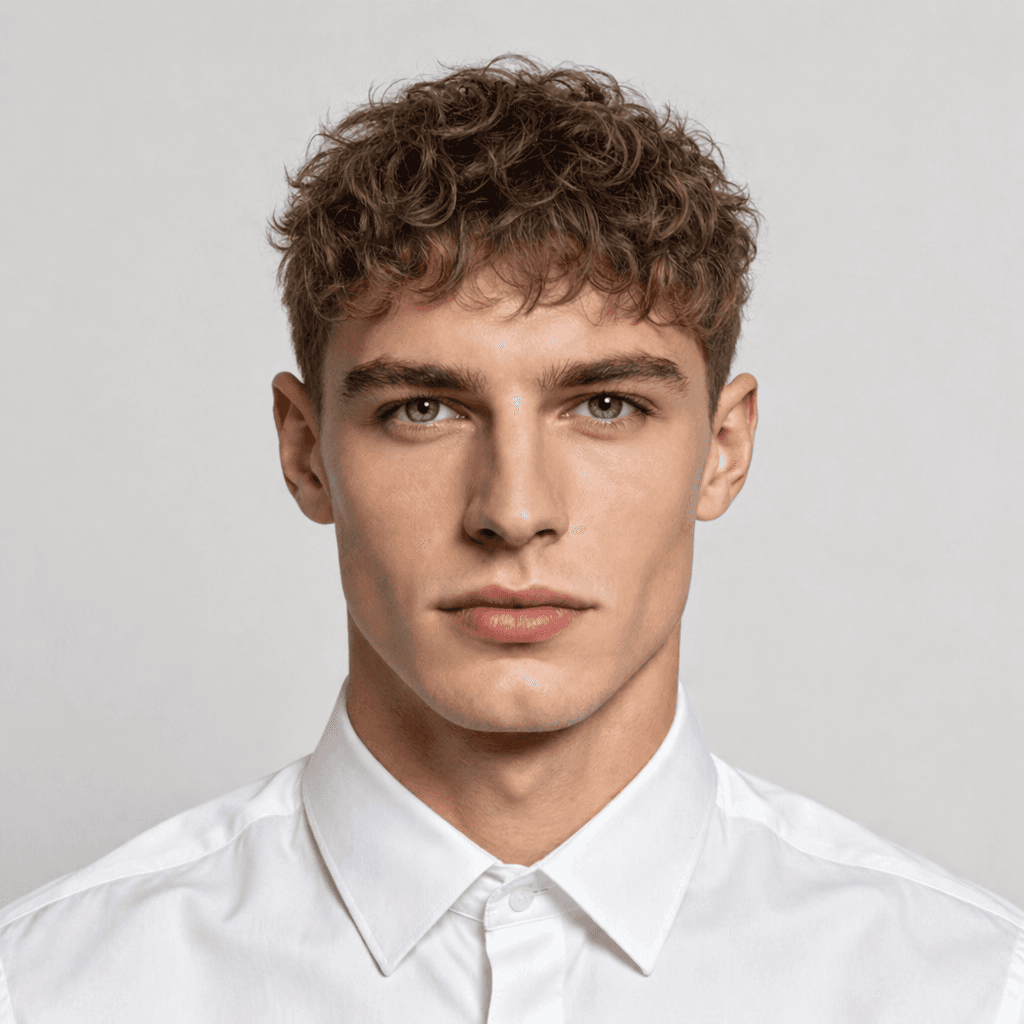 Loose Perm men's hairstyle reference image