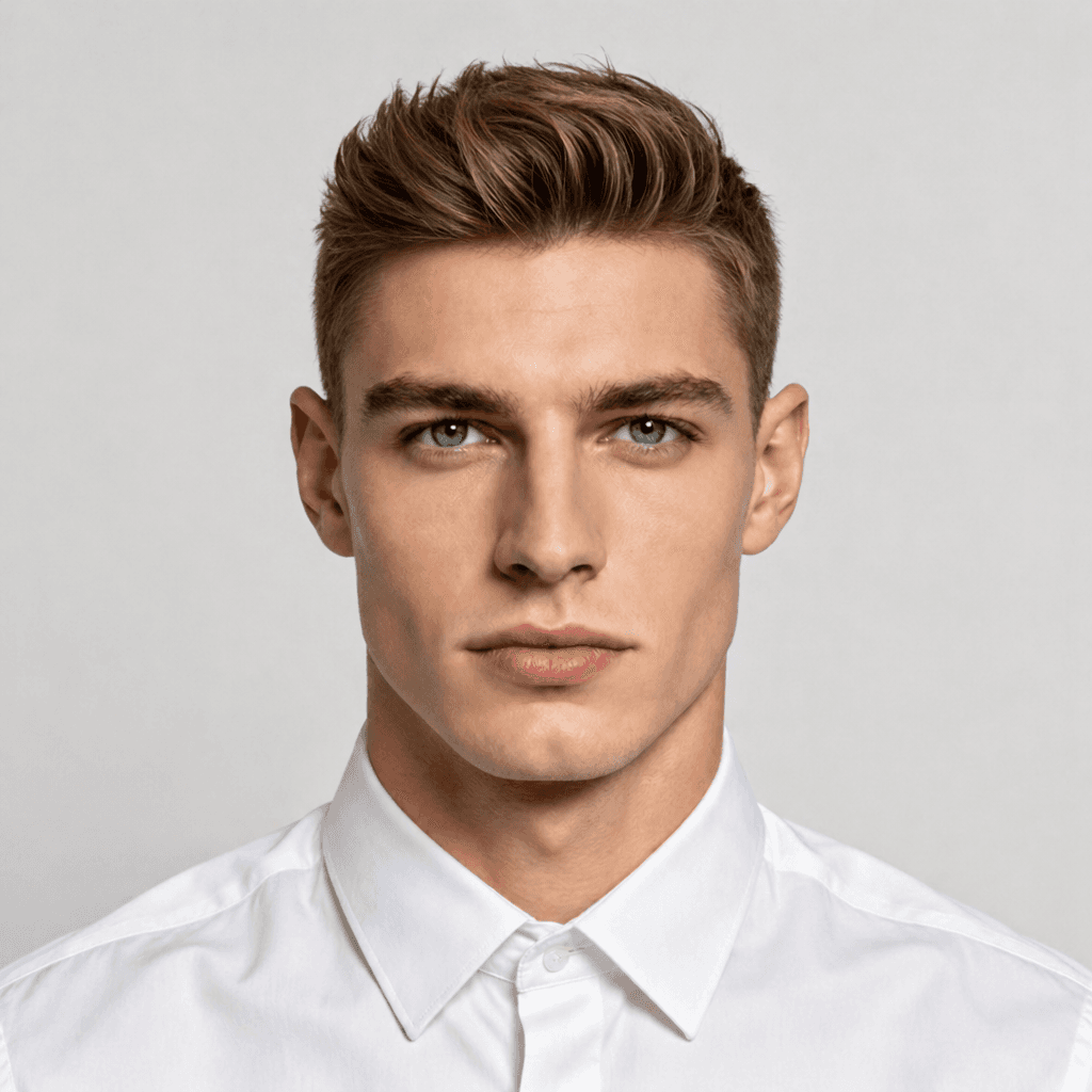 Quiff men's hairstyle reference image