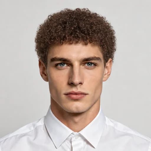 Afro Curls men's AI hairstyle preview