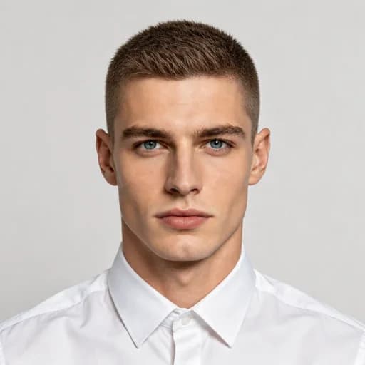 Crew Cut men's AI hairstyle preview