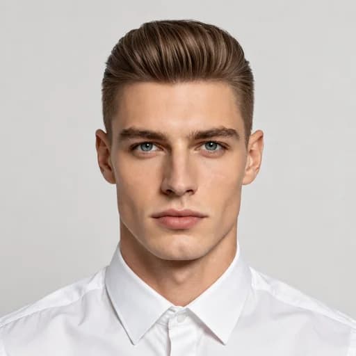 Pompadour men's AI hairstyle preview