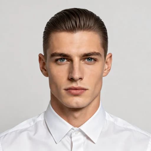 Slick Back men's AI hairstyle preview
