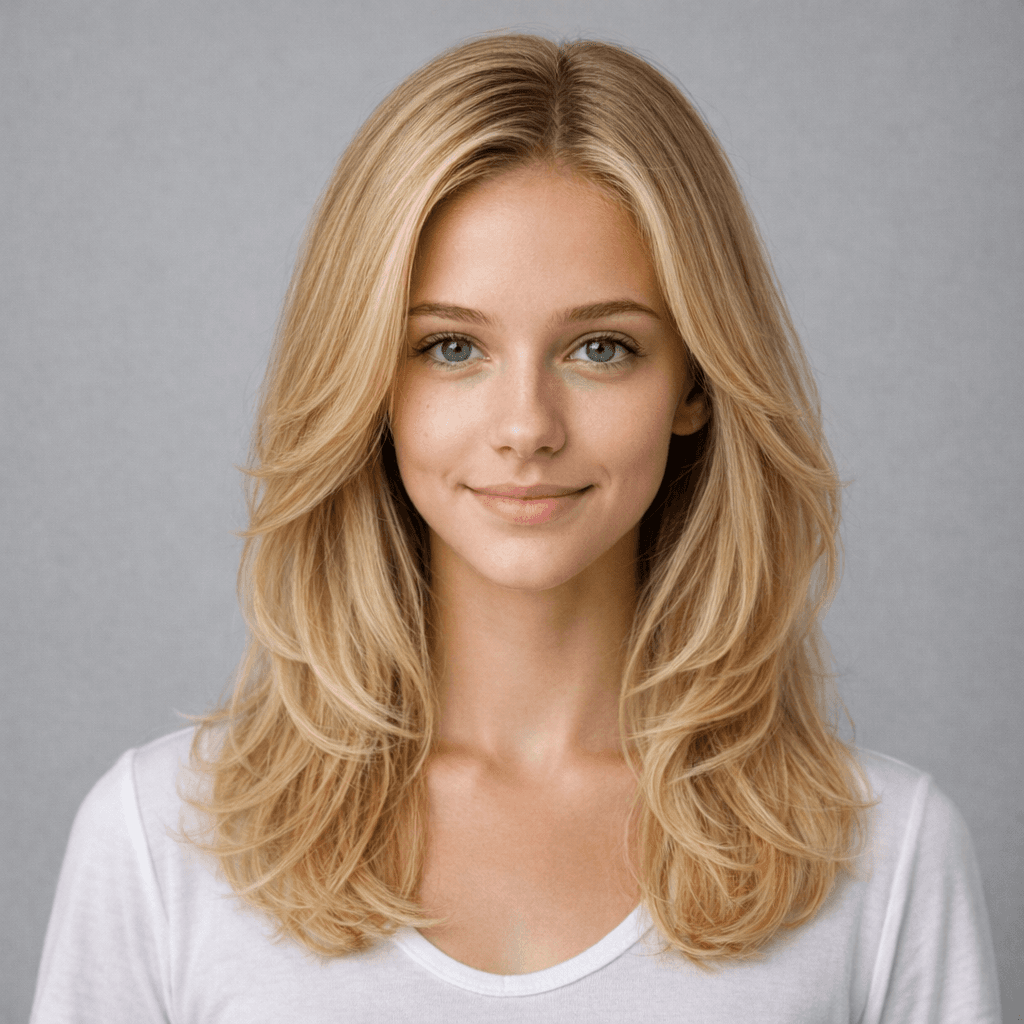 Butterfly Cut women's hairstyle reference image