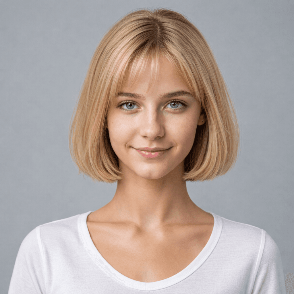 French Bob women's hairstyle reference image