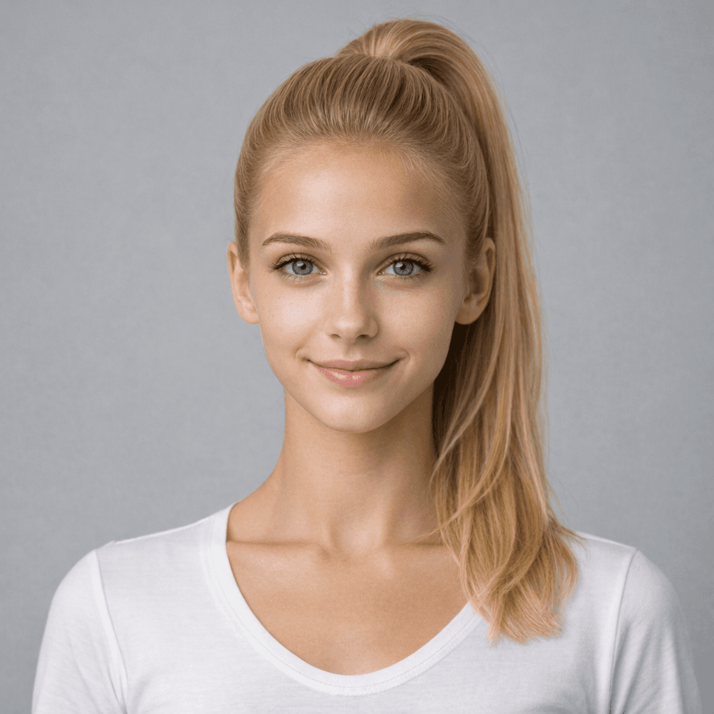 High Ponytail women's hairstyle reference image