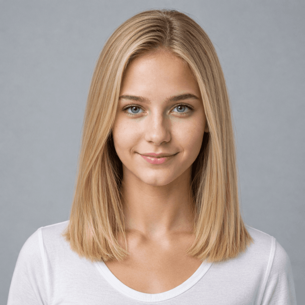 Lob women's hairstyle reference image
