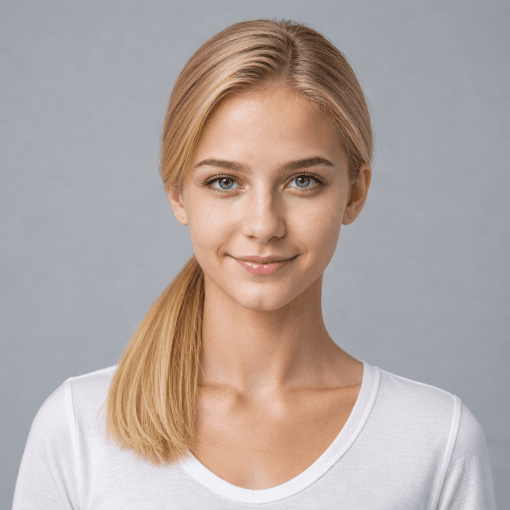 Low Ponytail women's hairstyle reference image