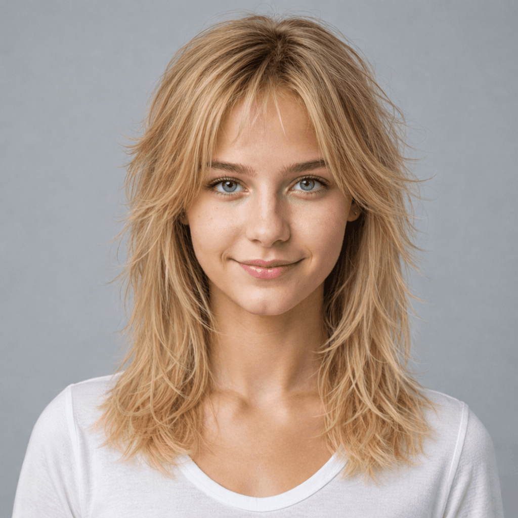 Shag women's hairstyle reference image