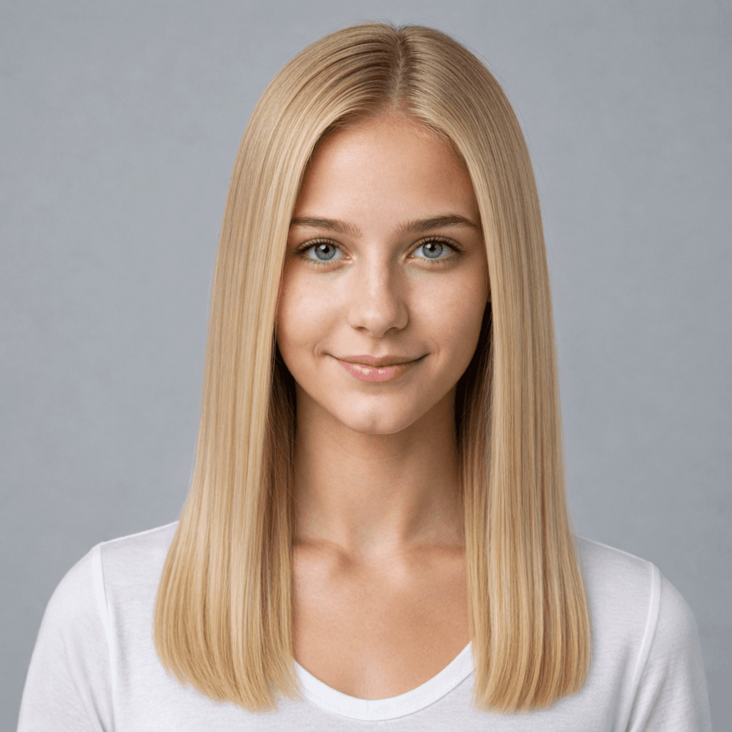 Sleek Straight women's hairstyle reference image