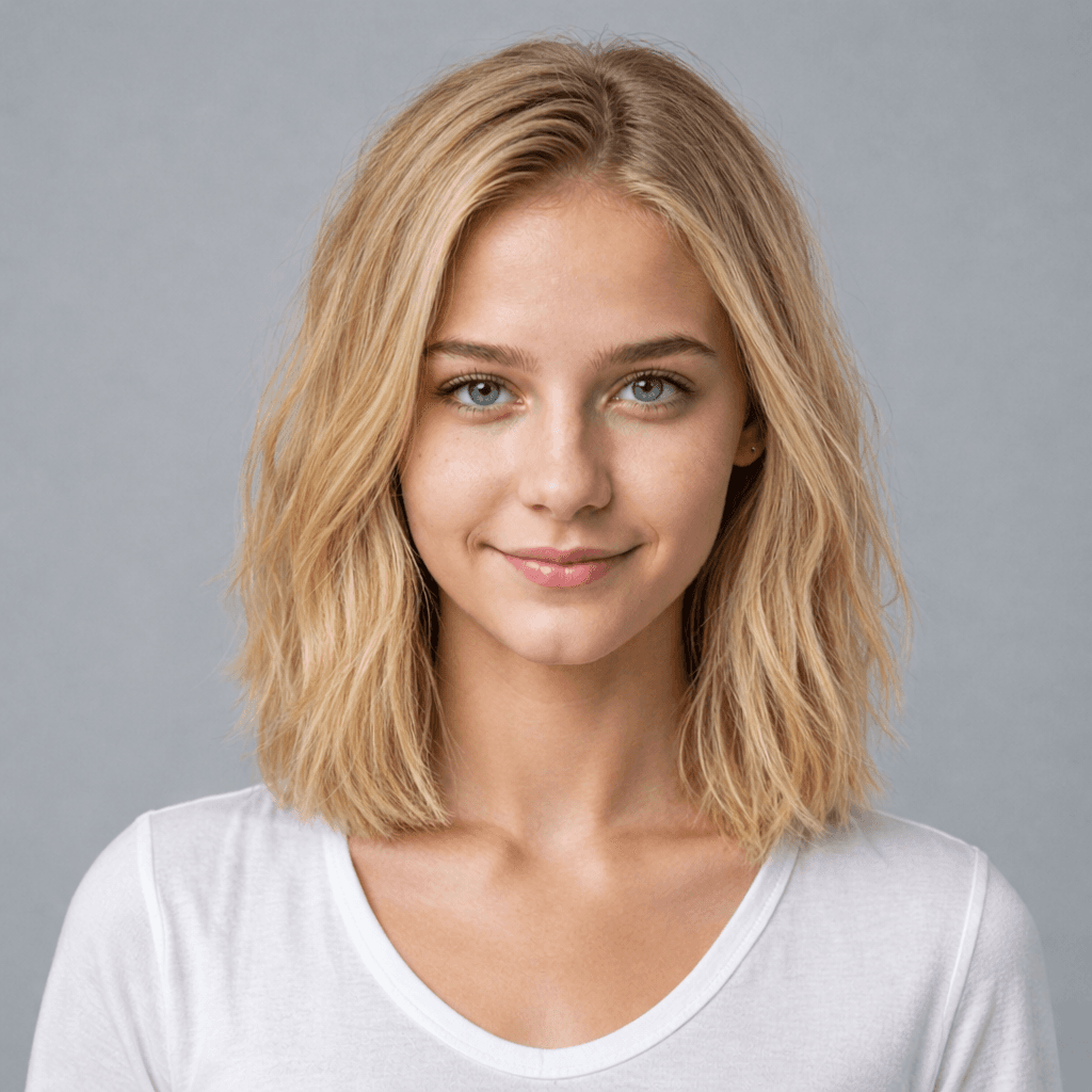 Textured Lob women's hairstyle reference image