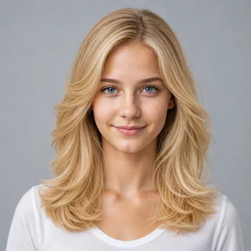 Blowout Layers women's AI hairstyle preview