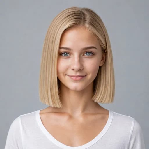 Blunt Bob women's AI hairstyle preview