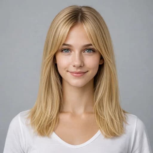 Curtain Bangs women's AI hairstyle preview