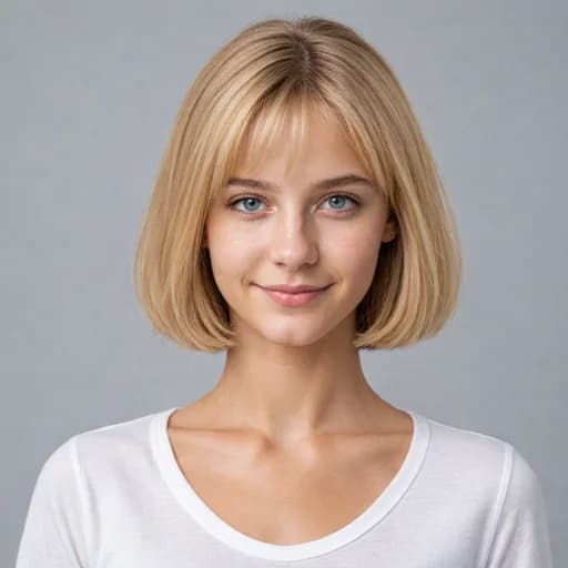 French Bob women's AI hairstyle preview