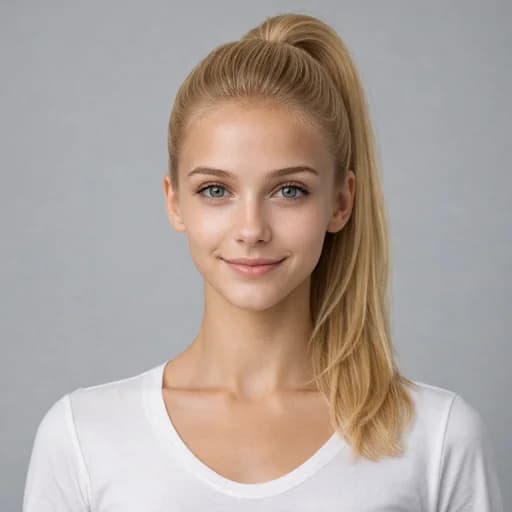 High Ponytail women's AI hairstyle preview
