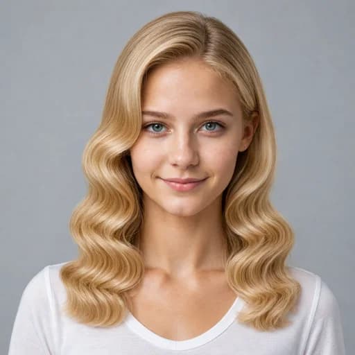 Hollywood Waves women's AI hairstyle preview
