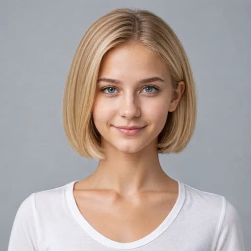 Short Bob women's AI hairstyle preview