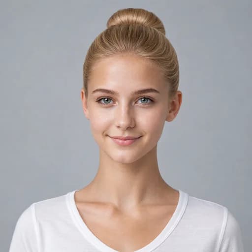 Sleek Bun women's AI hairstyle preview