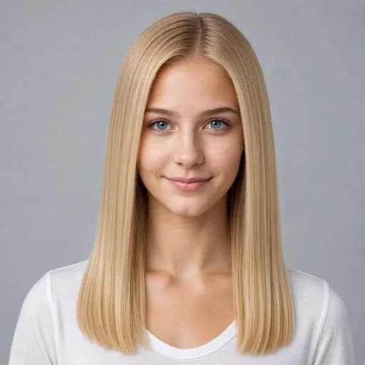 Sleek Straight women's AI hairstyle preview
