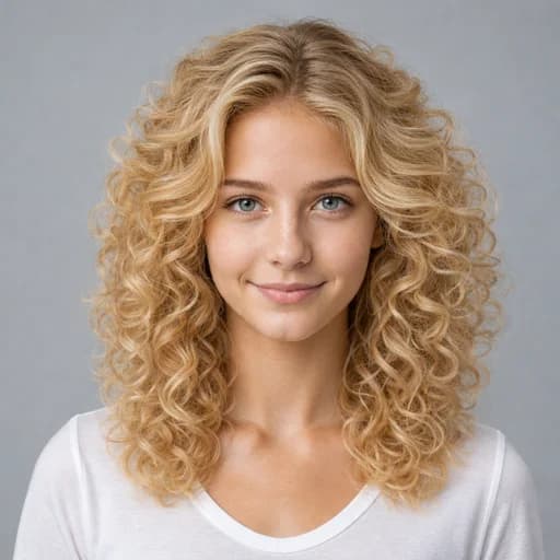 Voluminous Curls women's AI hairstyle preview