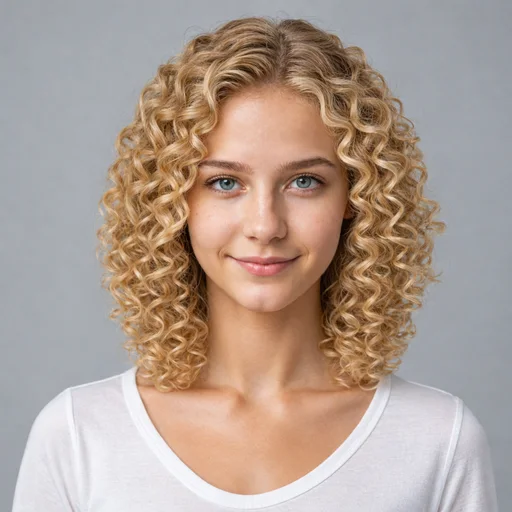Defined Curls AI hairstyle try-on template