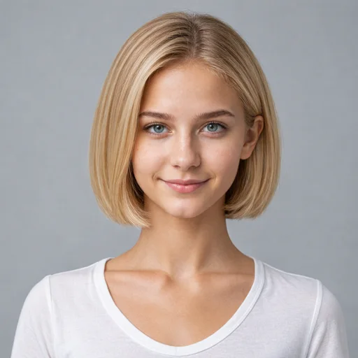 Short Bob AI hairstyle try-on template