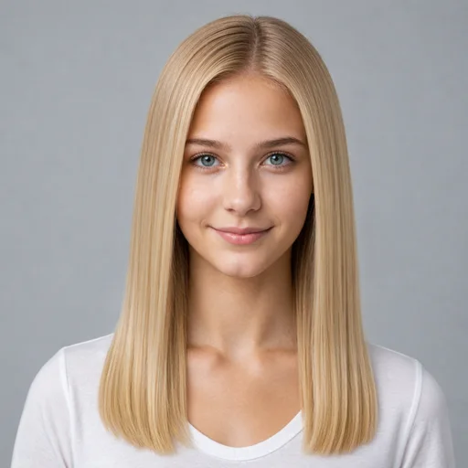 Sleek Straight AI hairstyle try-on template